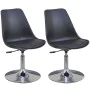 Swivel dining chairs 2 units black synthetic leather by , dining chairs - Ref: Foro24-242255, Price: 200,12 €, Discount: %