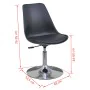 Swivel dining chairs 2 units black synthetic leather by , dining chairs - Ref: Foro24-242255, Price: 200,12 €, Discount: %