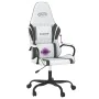 Black and white synthetic leather massage gaming chair by , Gaming chairs - Ref: Foro24-345543, Price: 125,25 €, Discount: %