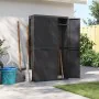 Black PP outdoor storage cabinet 97x37x165 cm by , Lockers and storage cabinets - Ref: Foro24-364208, Price: 306,14 €, Discou...