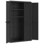 Black PP outdoor storage cabinet 97x37x165 cm by , Lockers and storage cabinets - Ref: Foro24-364208, Price: 306,14 €, Discou...