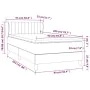 Box spring bed with black velvet mattress 90x200 cm by , Beds and slatted bases - Ref: Foro24-3127591, Price: 306,37 €, Disco...