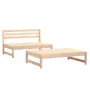 Garden furniture set 2 pieces solid pine wood by , Modular outdoor sofas - Ref: Foro24-825723, Price: 158,49 €, Discount: %