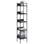 5-shelf black engineered wood bookcase 35x30x174 cm by , Bookcases and shelves - Ref: Foro24-838853, Price: 66,57 €, Discount: %