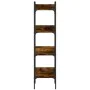 Bookcase with 4 smoked oak wood shelves 35x30x138.5 cm by , Bookcases and shelves - Ref: Foro24-838850, Price: 46,00 €, Disco...