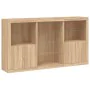 Sideboard with Sonoma oak LED lights 181.5x37x100 cm by , Sideboards - Ref: Foro24-3209179, Price: 229,26 €, Discount: %