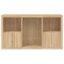 Sideboard with Sonoma oak LED lights 181.5x37x100 cm by , Sideboards - Ref: Foro24-3209179, Price: 229,26 €, Discount: %