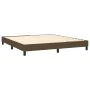 Boxspringbett mit dunkelbrauner Stoffmatratze 160x200 cm von , Betten und Lattenroste - Ref: Foro24-3129724, Preis: 489,29 €,...