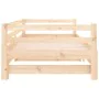 Trundle sofa bed solid pine wood 90x200 cm by , Beds and slatted bases - Ref: Foro24-840141, Price: 147,70 €, Discount: %