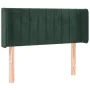 Dark green velvet headboard with LED 83x16x78/88 cm by , Headboards and footboards - Ref: Foro24-3123507, Price: 48,85 €, Dis...