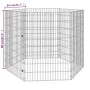 Animal enclosure, corral, 6 panels of galvanized iron, 54x80 cm. by , Cages and habitats for small animals - Ref: Foro24-1715...