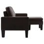 3-seater sofa with footrest in brown synthetic leather by , Sofas - Ref: Foro24-288770, Price: 411,17 €, Discount: %