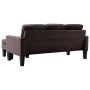 3-seater sofa with footrest in brown synthetic leather by , Sofas - Ref: Foro24-288770, Price: 411,17 €, Discount: %