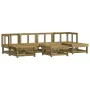 Garden furniture set 7 pieces impregnated pine wood by , Garden sets - Ref: Foro24-3186353, Price: 342,97 €, Discount: %