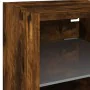 Wall-mounted TV cabinet with LED lights smoked oak 30x28.5x30 cm by , TV Furniture - Ref: Foro24-836981, Price: 31,35 €, Disc...