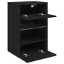 Wall-mounted TV cabinet with LED lights black 40x30x60.5 cm by , TV Furniture - Ref: Foro24-837080, Price: 47,35 €, Discount: %