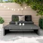 Gartenhocker aus massivem grauem Kiefernholz 120x80 cm von , Modulare Sofas für den Außenbereich - Ref: Foro24-825753, Preis:...