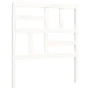 Single bed frame with white solid wood headboard by , Beds and slatted bases - Ref: Foro24-3194857, Price: 103,26 €, Discount: %