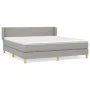 Boxspringbett mit hellgrauer Stoffmatratze 160x200 cm von , Betten und Lattenroste - Ref: Foro24-3126733, Preis: 484,27 €, Ra...