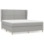 Boxspringbett mit hellgrauer Stoffmatratze 160x200 cm von , Betten und Lattenroste - Ref: Foro24-3128453, Preis: 573,84 €, Ra...