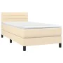 Box spring bed with cream fabric mattress 80x200 cm by , Beds and slatted bases - Ref: Foro24-3140094, Price: 258,59 €, Disco...