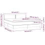 Boxspringbett mit hellgrauer Samtmatratze 160x200 cm von , Betten und Lattenroste - Ref: Foro24-3141251, Preis: 480,55 €, Rab...