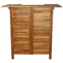 Mesa alta de bar de madera de acacia maciza 110x50x105 cm de , Mesas de jardín - Ref: Foro24-44007, Precio: 239,82 €, Descuen...