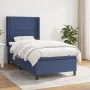 Box spring bed with blue fabric mattress 90x200 cm by , Beds and slatted bases - Ref: Foro24-3131327, Price: 361,25 €, Discou...