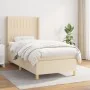 Box spring bed with cream fabric mattress 80x200 cm by , Beds and slatted bases - Ref: Foro24-3132110, Price: 330,63 €, Disco...