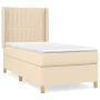 Box spring bed with cream fabric mattress 80x200 cm by , Beds and slatted bases - Ref: Foro24-3132110, Price: 330,63 €, Disco...