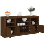 Sideboard with LED lights brown oak 142.5x37x67 cm by , Sideboards - Ref: Foro24-3209071, Price: 159,99 €, Discount: %