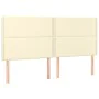 Headboards 4 units cream-colored synthetic leather 80x5x78/88cm by , Headboards and footboards - Ref: Foro24-3116290, Price: ...