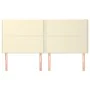 Headboards 4 units cream-colored synthetic leather 80x5x78/88cm by , Headboards and footboards - Ref: Foro24-3116290, Price: ...