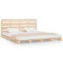 Solid pine wood bed frame 150x200 cm by , Beds and slatted bases - Ref: Foro24-3120137, Price: 172,51 €, Discount: %