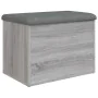 Sonoma gray engineered wood storage bench 62x42x45 cm by , Benches for halls and storage - Ref: Foro24-835045, Price: 68,85 €...