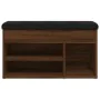 Shoe bench engineered wood oak brown 82x32x45.5 cm by , Benches for halls and storage - Ref: Foro24-835032, Price: 87,62 €, D...