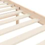 Bed frame with solid wood headboard 160x200 cm by , Beds and slatted bases - Ref: Foro24-3194191, Price: 171,81 €, Discount: %