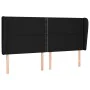 Headboard with black fabric ears 183x23x118/128 cm by , Headboards and footboards - Ref: Foro24-3117832, Price: 120,70 €, Dis...