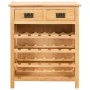 Weinregal aus massivem Eichenholz, 72 x 32 x 90 cm von vidaXL, Weinregale - Ref: Foro24-247043, Preis: 218,04 €, Rabatt: %