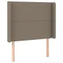 Cabecero con LED de tela gris taupe 93x16x118/128 cm de , Cabeceros y pies de cama - Ref: Foro24-3123894, Precio: 74,33 €, De...