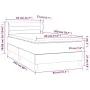 Box spring bed with cream fabric mattress 80x200 cm by , Beds and slatted bases - Ref: Foro24-3126282, Price: 271,71 €, Disco...