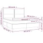 Boxspringbettmatratze und LED-Leuchten dunkelgrauer Stoff 160x200 cm von , Betten und Lattenroste - Ref: Foro24-3134806, Prei...