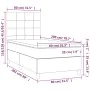 Box spring bed with cream fabric mattress 80x200 cm by , Beds and slatted bases - Ref: Foro24-3141734, Price: 293,55 €, Disco...