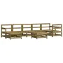 Garden furniture set 8 pieces impregnated pine wood by , Garden sets - Ref: Foro24-3186290, Price: 419,80 €, Discount: %