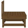 Honey Brown Solid Pine Wood Center Sofa by , Modular outdoor sofas - Ref: Foro24-825376, Price: 64,77 €, Discount: %