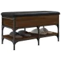 Shoe bench engineered wood oak brown 82x42x45 cm by , Benches for halls and storage - Ref: Foro24-835196, Price: 80,65 €, Dis...