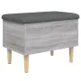 Sonoma gray engineered wood storage bench 62x42x46 cm by , Benches for halls and storage - Ref: Foro24-835073, Price: 59,01 €...