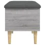 Sonoma gray engineered wood storage bench 62x42x46 cm by , Benches for halls and storage - Ref: Foro24-835073, Price: 59,01 €...