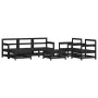 7-teiliges Gartenmöbel-Set massives Zirbenholz schwarz von , Gartensets - Ref: Foro24-3186232, Preis: 457,07 €, Rabatt: %