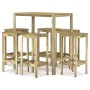 7-piece garden bar set made of impregnated pine wood by , Garden sets - Ref: Foro24-3096643, Price: 193,36 €, Discount: %